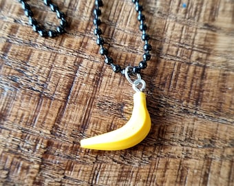 Necklace LEGO banana | ball chain necklace LEGO banana