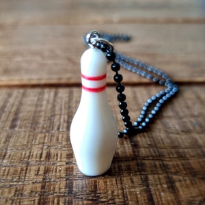 Necklace bowling pin | ball chain necklace