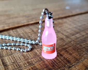 Necklace soft drink lemonade bottle | ball chain necklace soda lemonade bottle