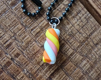 Necklace bacon | ball chain necklace marshmallow candy