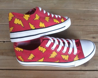 skate shoes with lightning bolt