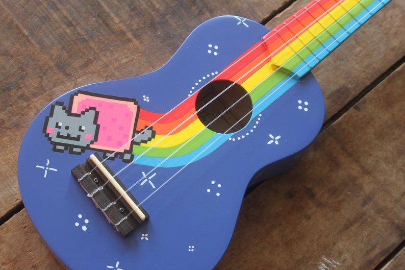 Handpainted Nyan Cat ukulele image 1