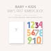LETTER Size Printable DIY Colorful Numbers Book for Baby - Etsy