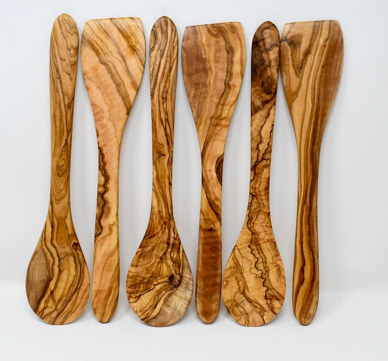 Best Seller Olive Wood Utensils Set Bundle and Save Kitchen Etsy