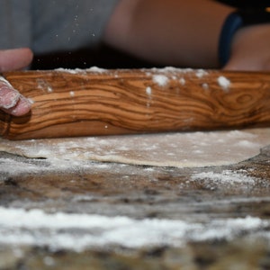 Same Day Shipping Olive wood rolling pin Bakery Pastry pizza dough Chefs best tool unique gift 5th anniversary Mother day 15 inches