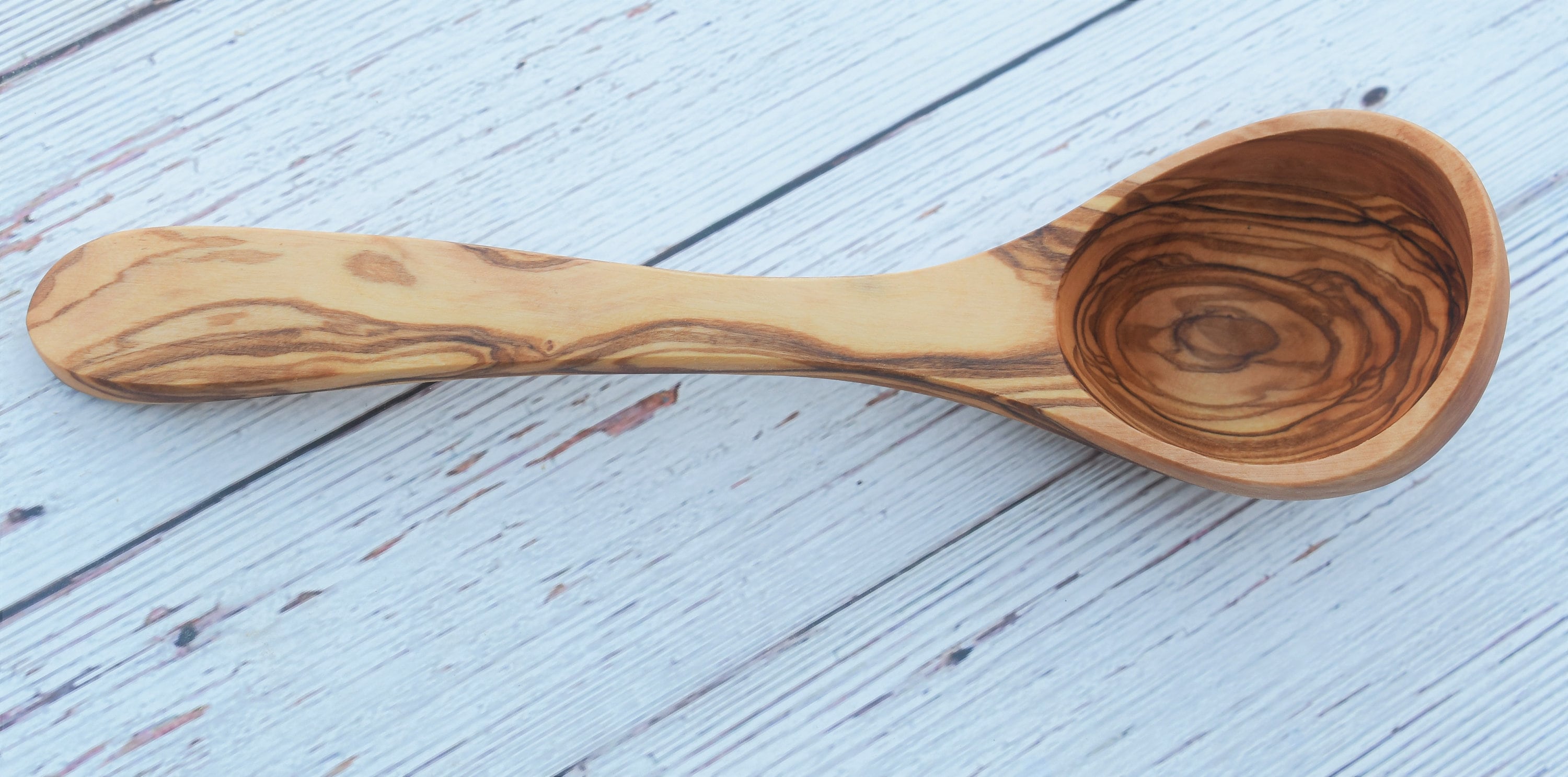 Traditional Olive Wood Ladle Rustic Wooden Ladle FREE Etsy