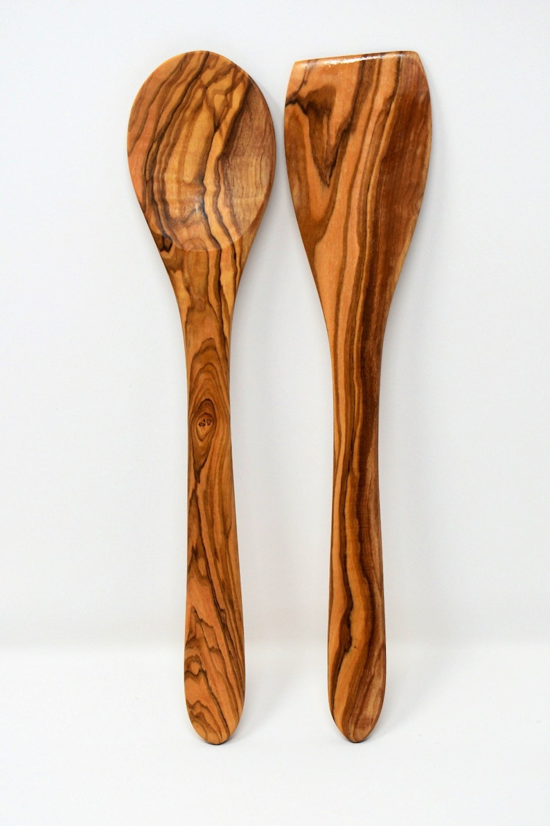 Best Seller Olive Wood Utensils Set Bundle and Save Kitchen Etsy