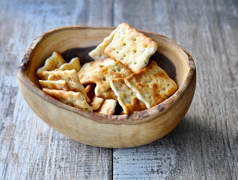 Rustic Olive Wood Nut Bowlhand Made Table Piece Elegant Etsy