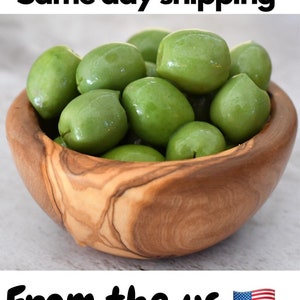 Hand Turned Olive Wood Bowl: 4&quot; Rustic Appetizer Dish