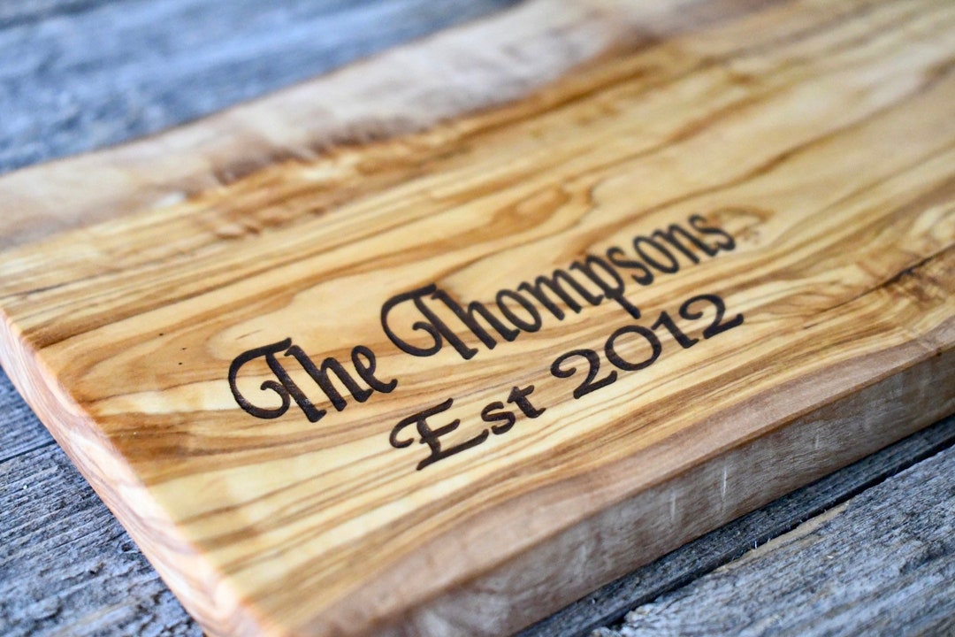 Rustic Olive Wood Cutting Board Chopping Board Bread Board Etsy