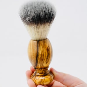 Premium quality Olive wood Shaving Brush for Men Dad, Shaving tool, gift, anniversary, Brother, Grandpa