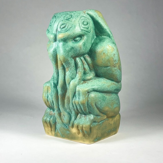 Handmade Cthulhu Tiki Mug – Lovecraft Cocktail Vessel – Ceramic Barware  – 18 oz – Madness From The Sea