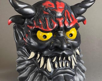 Handmade Japanese Demon Tiki Mug – Shuten Doji Yokai Oni Cocktail Vessel – Limited Edition (32 oz)