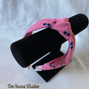 Sunglasses Headband, Top Knot Pink Headband, Summer Top Knot Headband