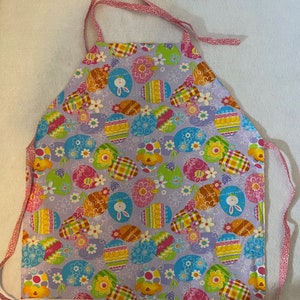 Easter Apron, Adult Apron, Spring Apron, Machine Washable Apron, Machine Washable Apron