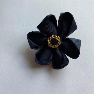 Flower Brooch, Pin, Made with Old Ties