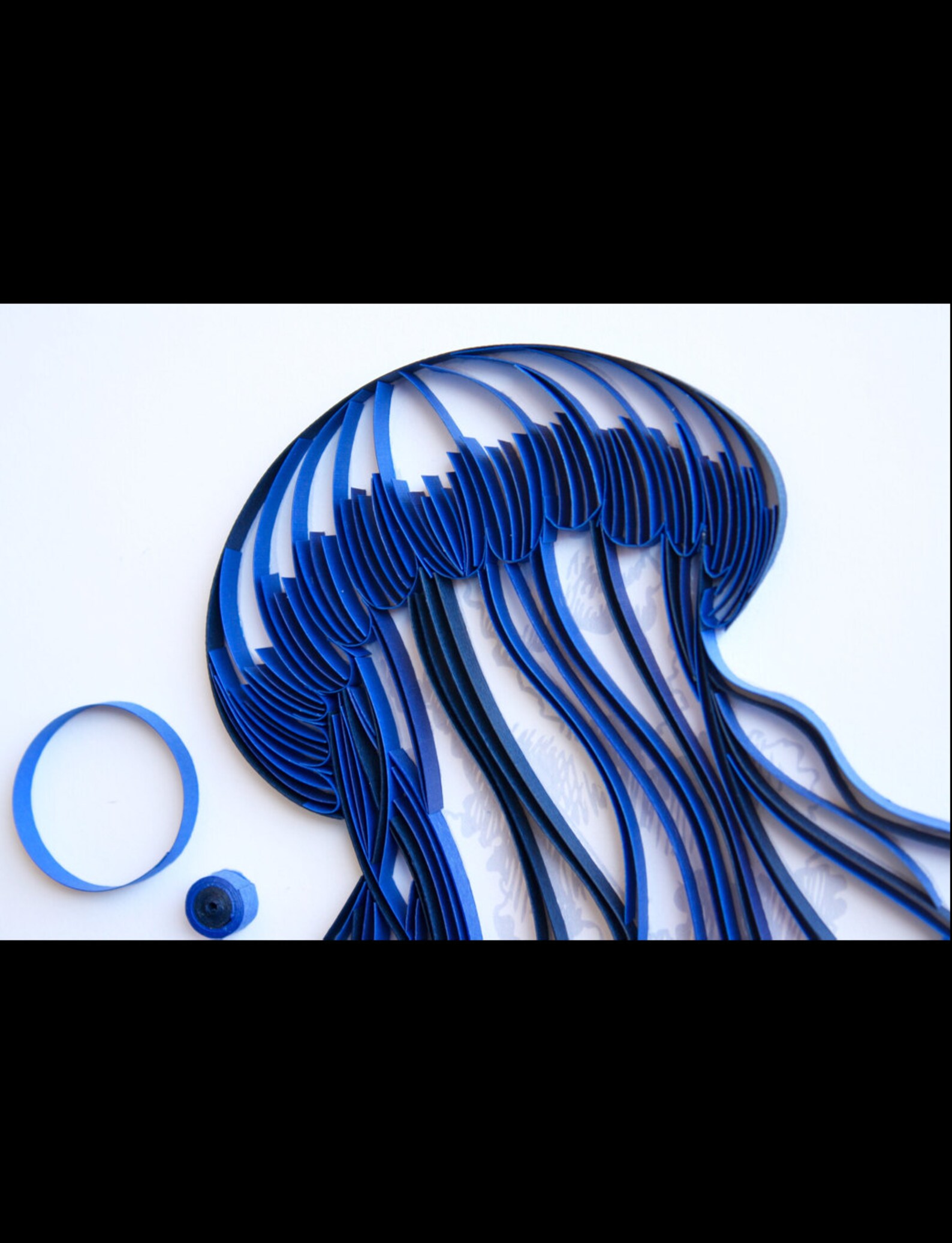 Jellyfish Unique Paper Quilled Wall Art for Home Decor Etsy