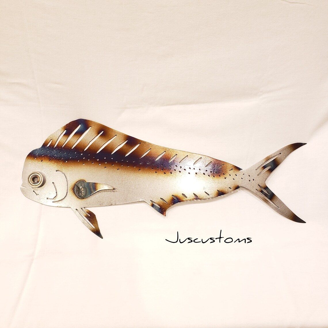 Mahi Mahi Wall Art 20 Hand Made Metal Sign, Metal Wall Art, Fish