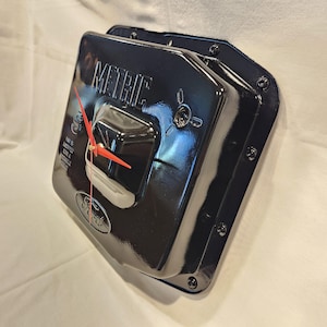 Ford F350 Transmission Pan Wall Clock. Clock, Automotive Parts decor, Man Cave, Car Part Art, Hot Rod, NHRA, Chevy, Ford, 4x4.
