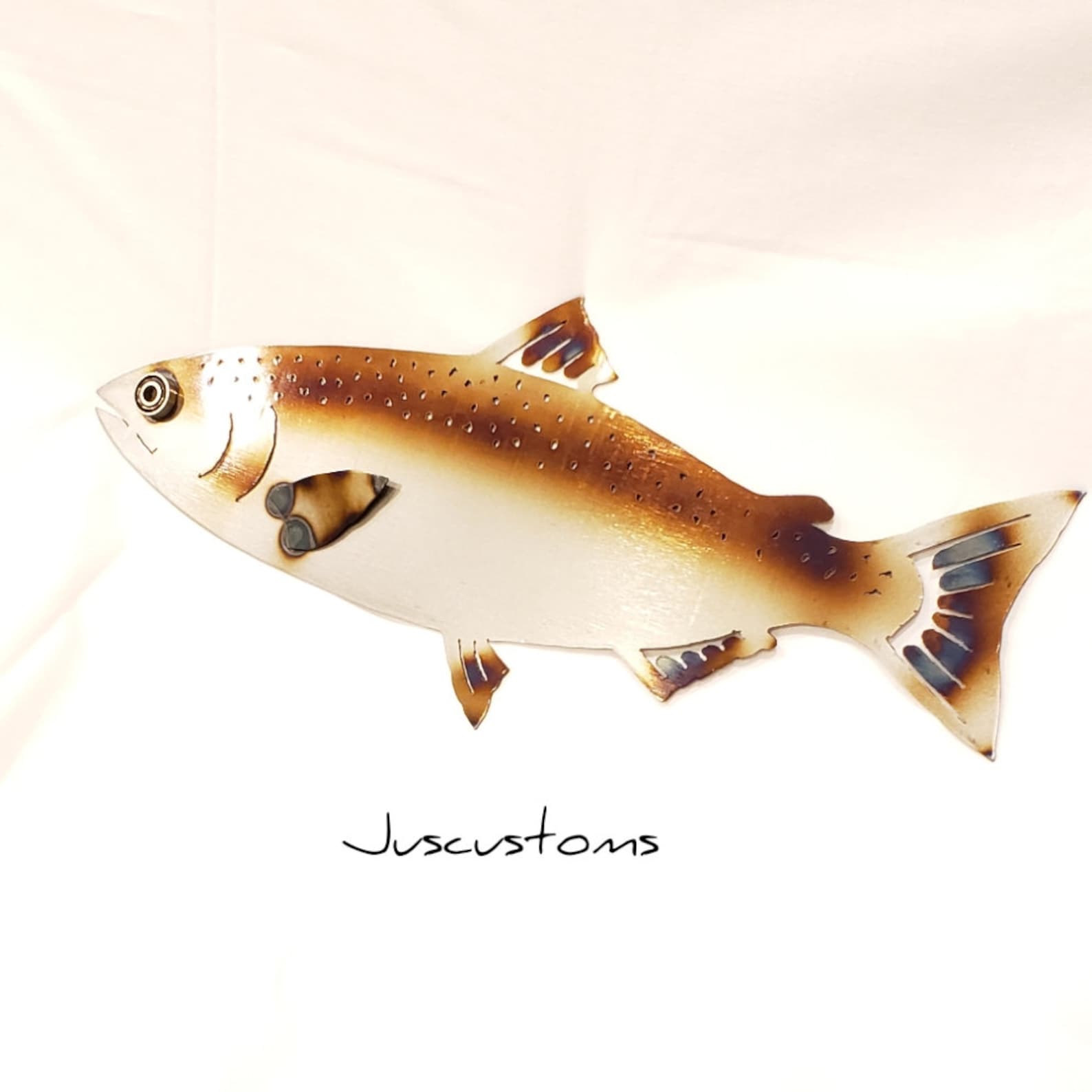 Salmon Wall Hanging Art 20 Metal. Hanging fish wall art Etsy