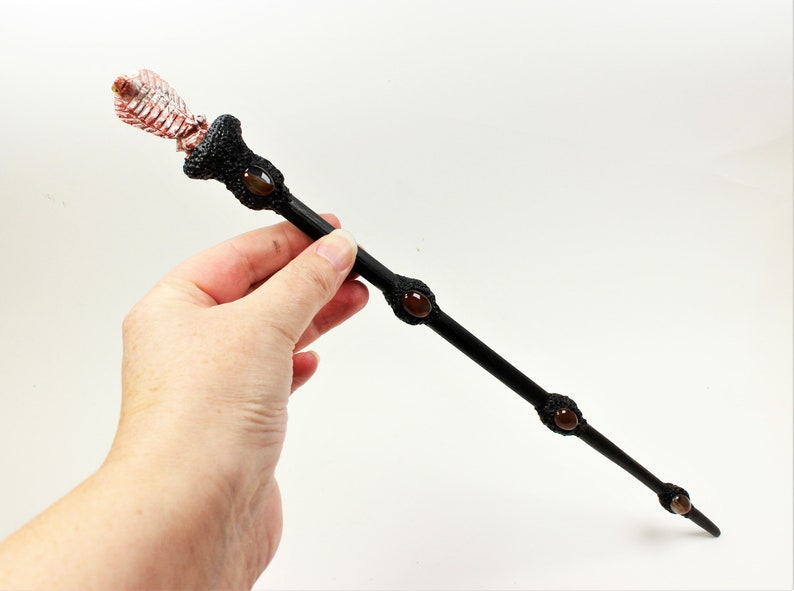 Snake Wand King Cobra Crystal wand Carnelian and Soap Etsy