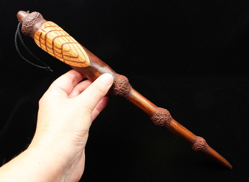 Angel Wooden Wand Angel Heart Wand Hand Carved Wand Angel Etsy