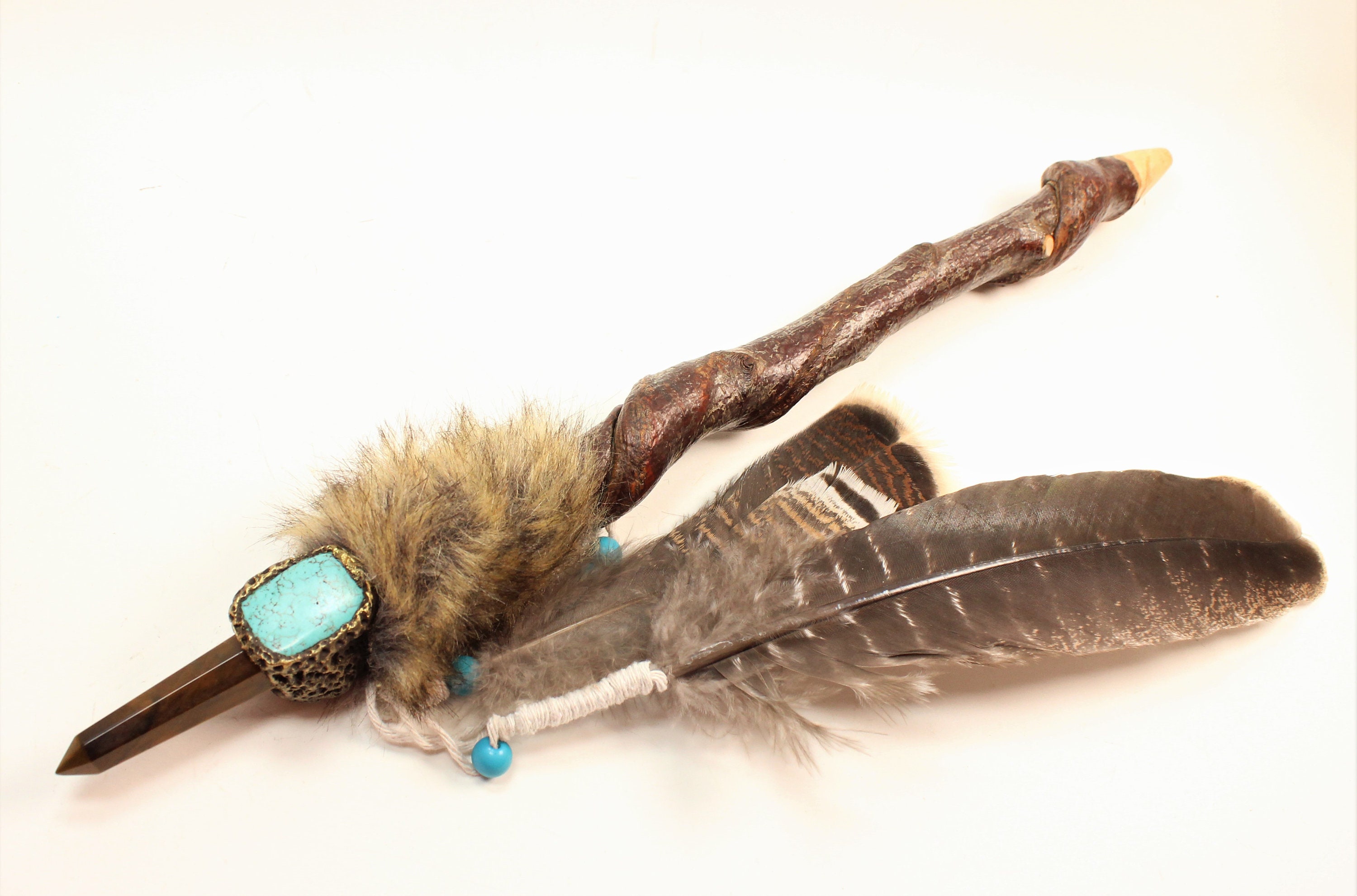 Talking stick Native American talking stick style wand Etsy