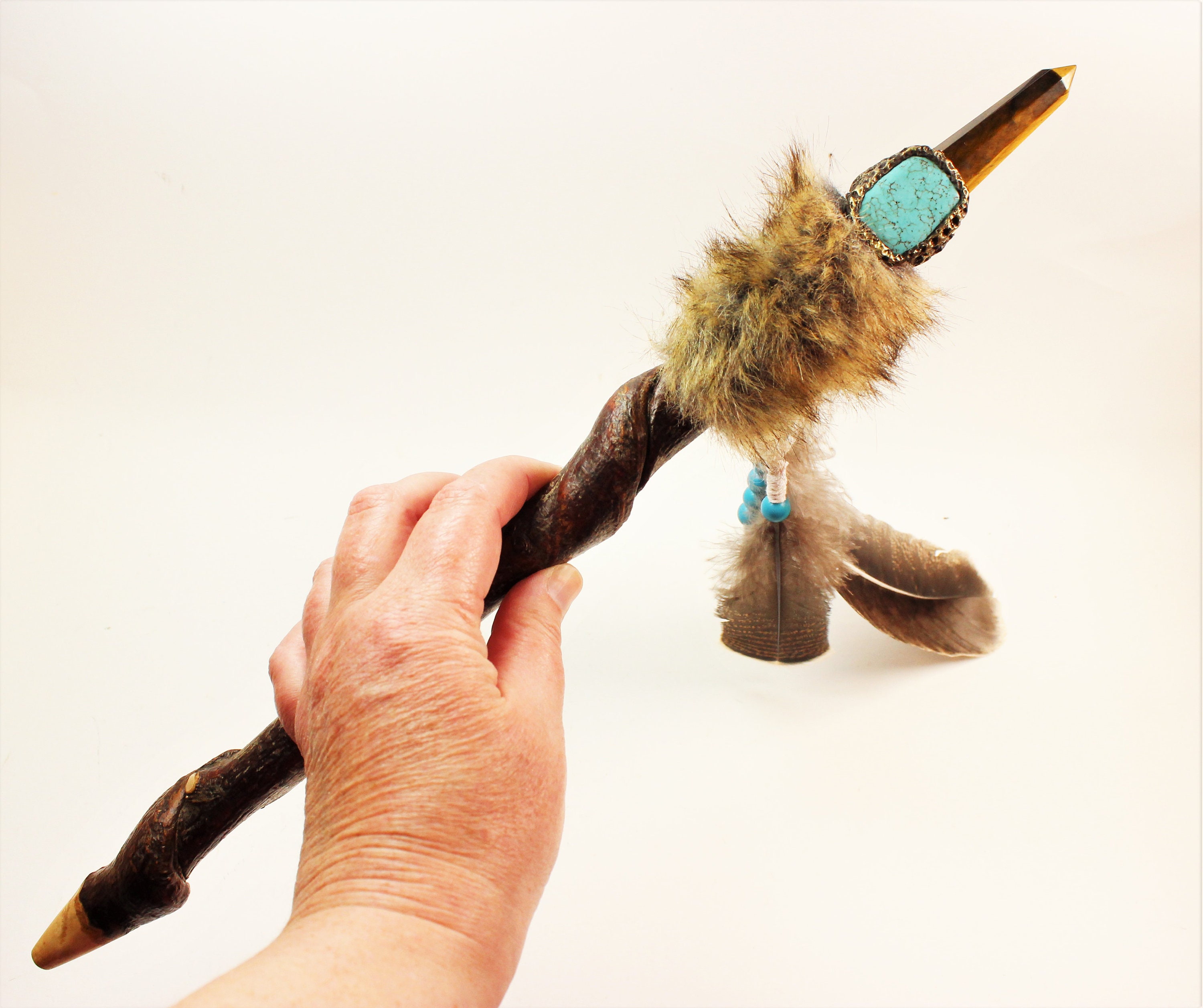 Talking stick Native American talking stick style wand Etsy