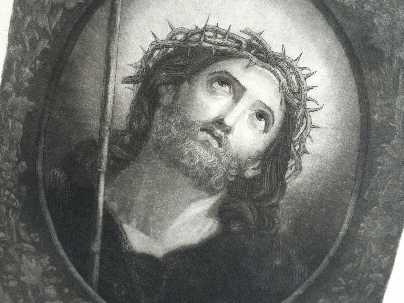 Art & Collectibles Photography Black & White 1800's JESUS Etching ...