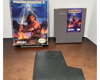 Nintendo IronSword: Wizards and Warriors II w/ Box & sleeve(NES, 1989) cleaned *Great Gift Idea*