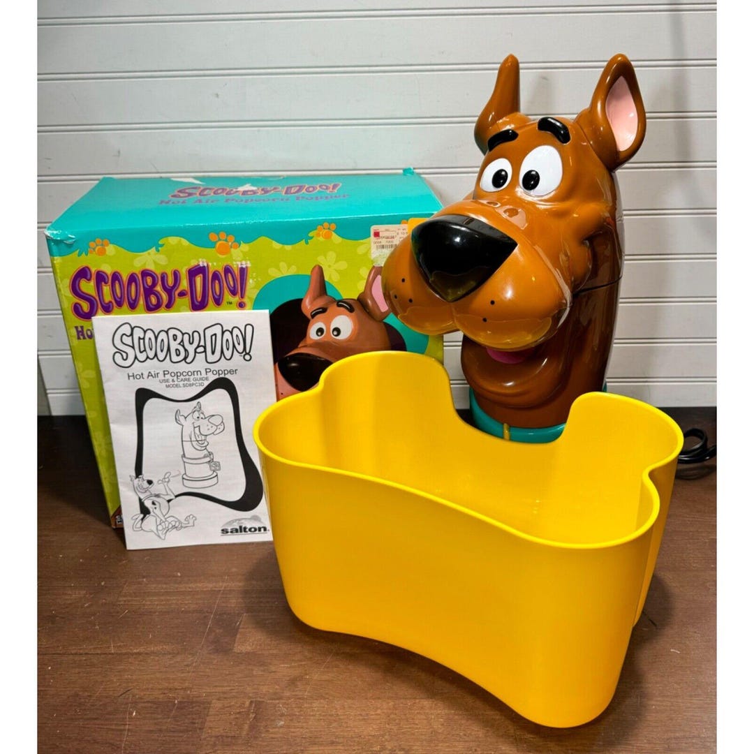 Vtg 2001 Cartoon Network Scoobydoo SD8PC3D Hot Air Popcorn Popper in