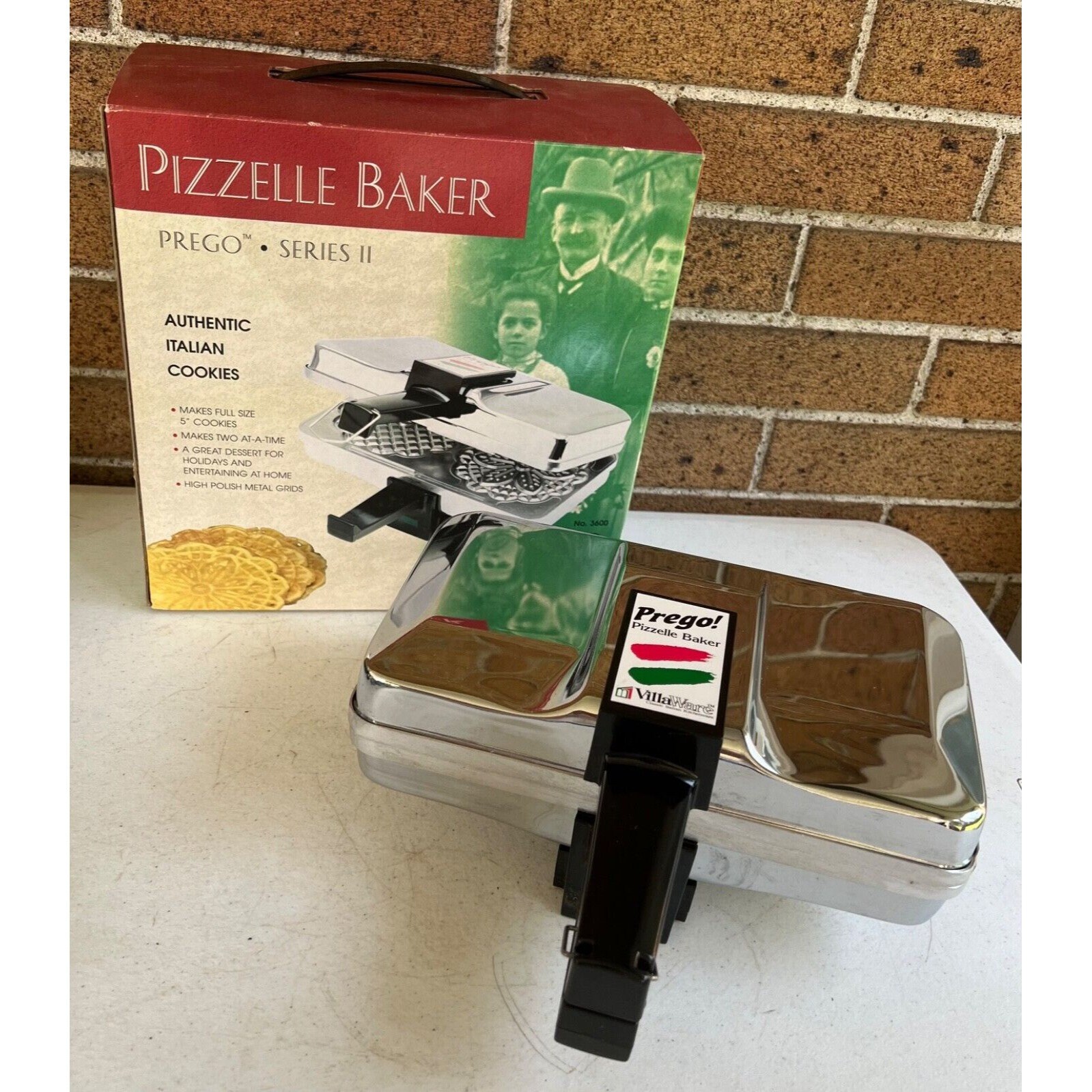villaware prego pizzelle baker