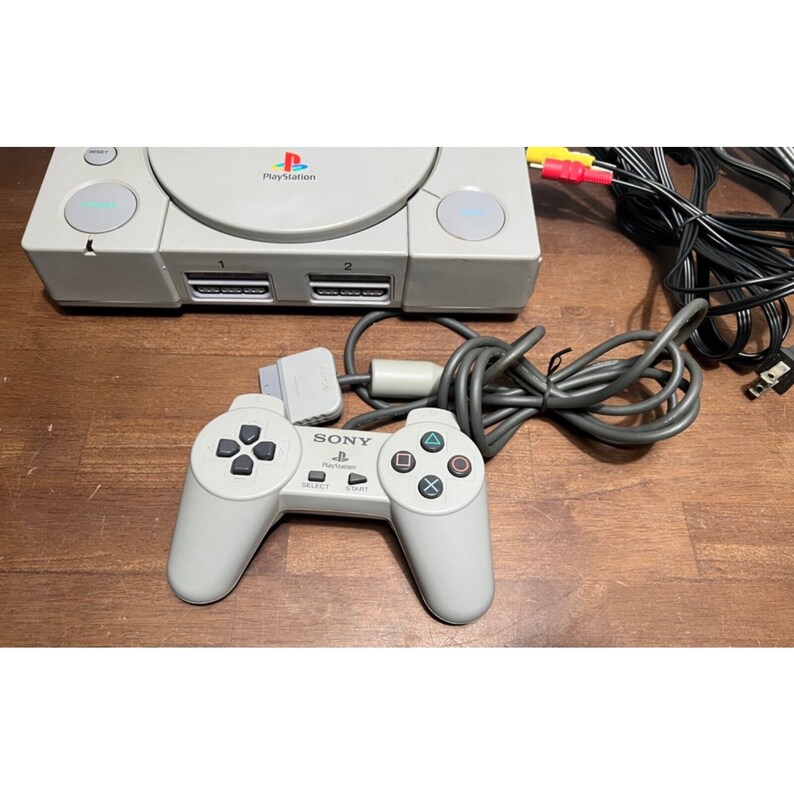 Sony Playstation Ps1 Console Bundle With Controller Scph 5501 Etsy