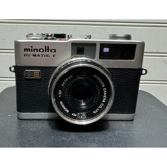 整備済・美品】MINOLTA HI-MATIC F 38mm f2.7 黒 Vintage Minolta HI-MATIC