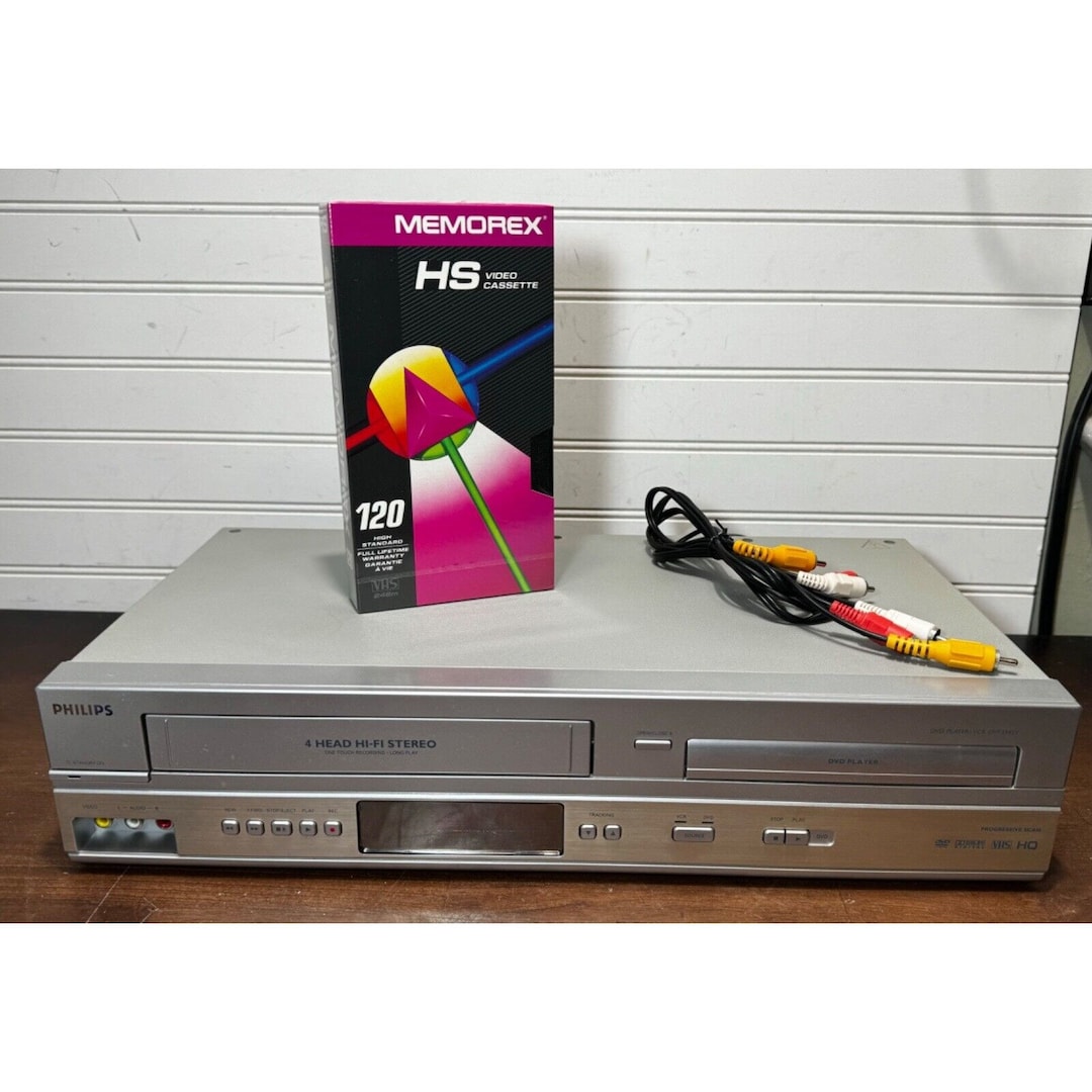 Philips DVD/VCR Combo Player DVP3345V/17 4head Hifi VHS W/av Etsy