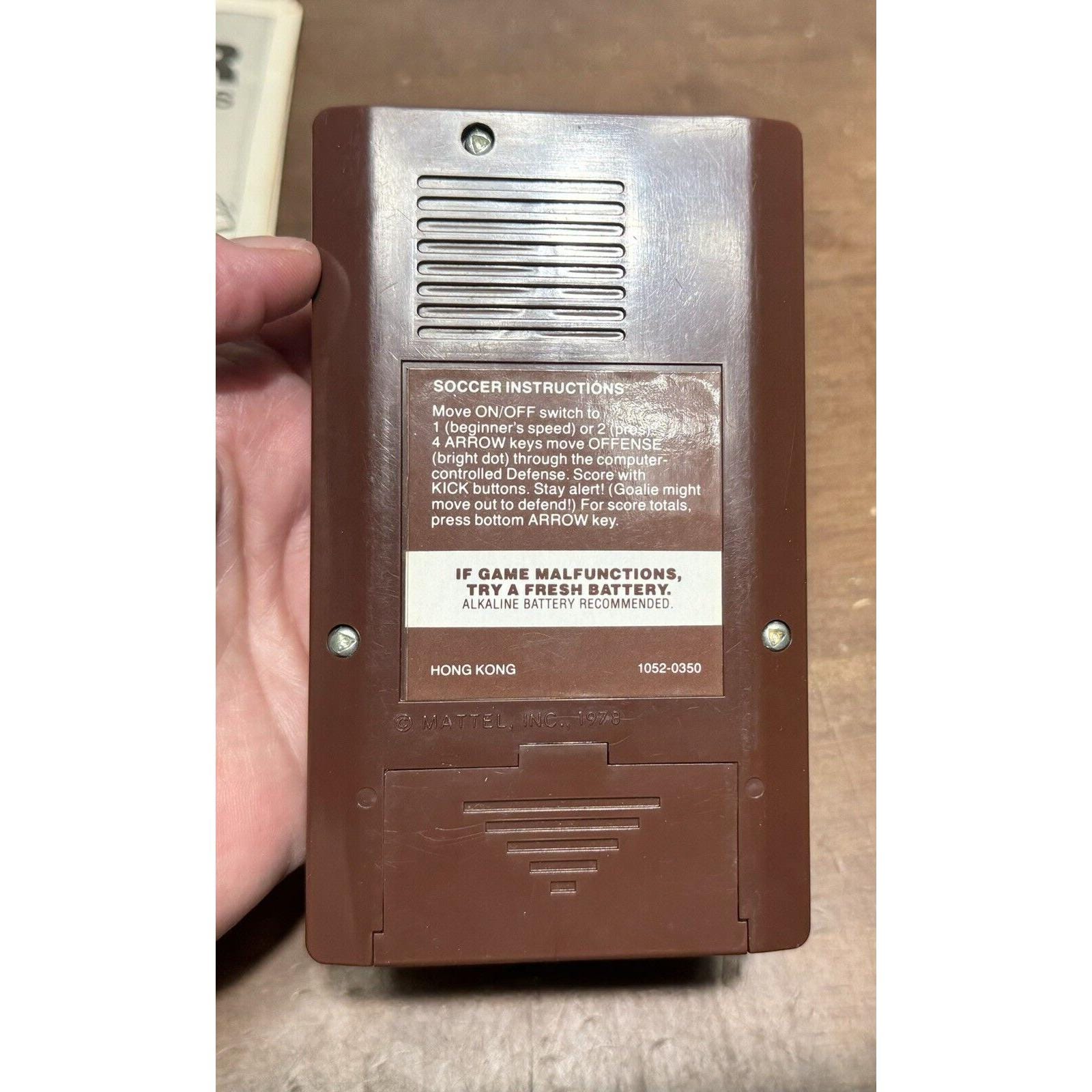 VTG 1978 MATTEL Electronics 'soccer No. 1052' Handheld