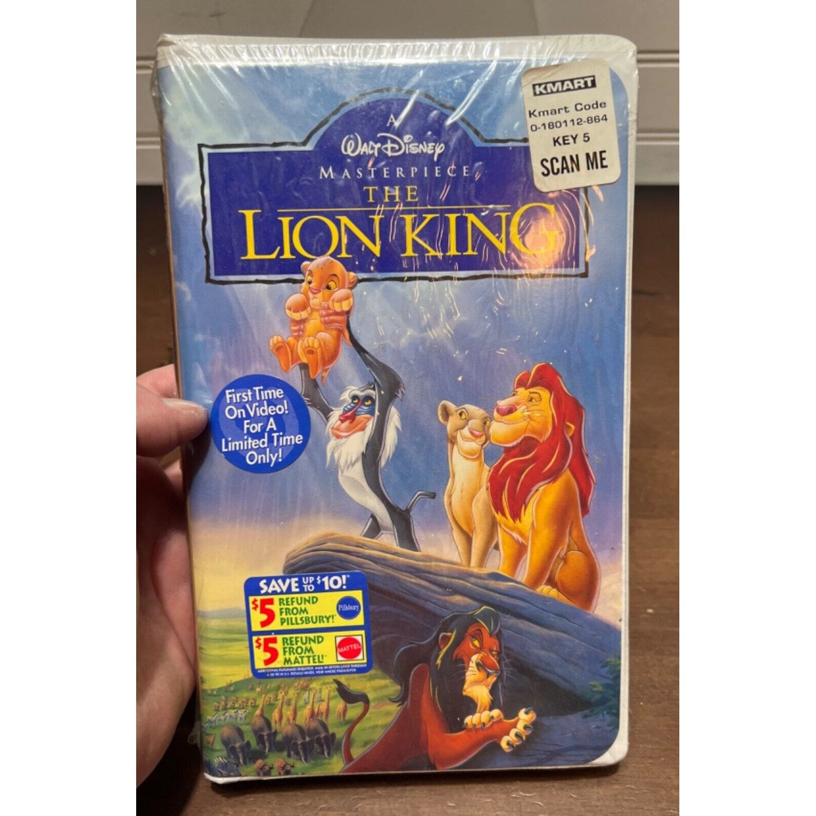 1995 Disney the Lion King Masterpiece Collection 1st Time on VHS 2977