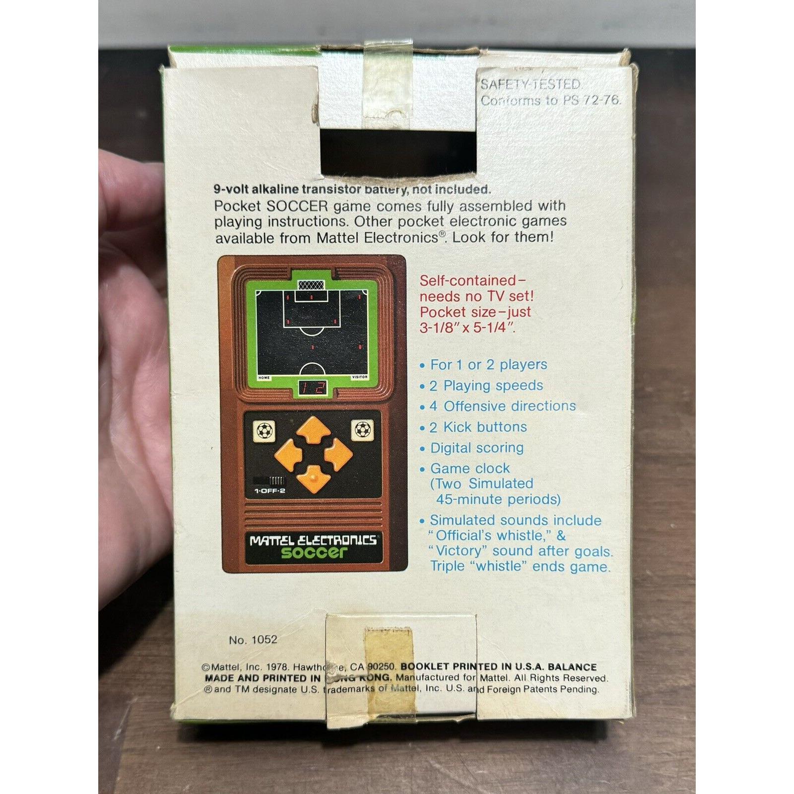 1978 Mattel Electronics Vintage Soccer Handheld Video Game