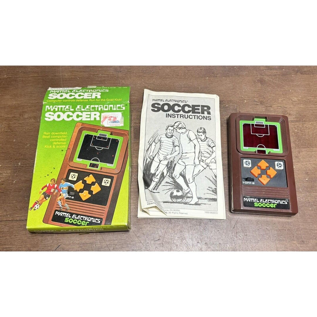1978 MATTEL ELECTRONICS Soccer Handheld Early Electronic