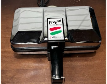 Villaware Prego Pizzelle Baker Maker Non-Stick Model 3600 NS clean & tested