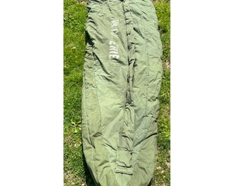 Army Military Camping Hooded All Seasons New Olive Green Mummy Sleeping Bag 
