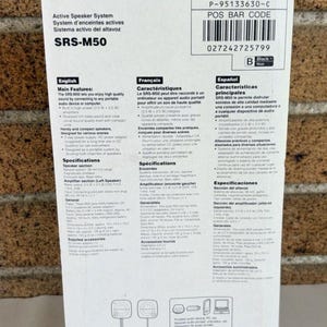 NEW old stock Sony Portable Speaker System SRS-M50 (Sealed) image 5