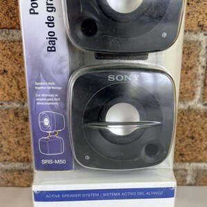 NEW old stock Sony Portable Speaker System SRS-M50 (Sealed) image 3
