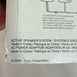 NEW old stock Sony Portable Speaker System SRS-M50 (Sealed) image 9