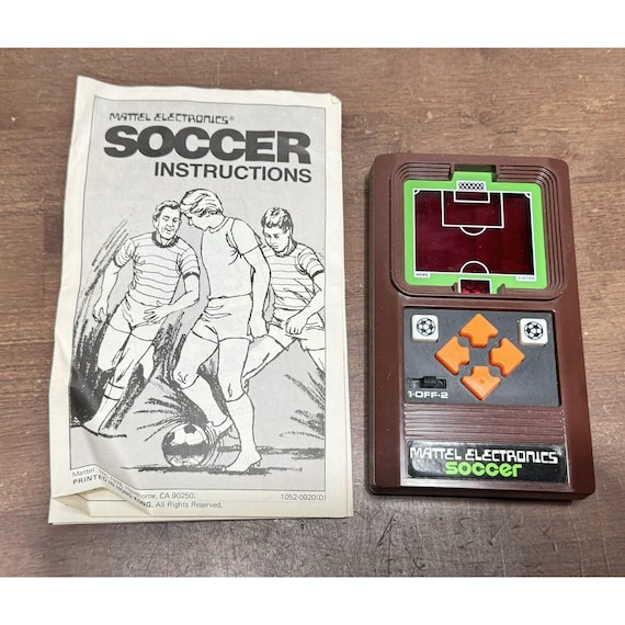 VTG 1978 MATTEL Electronics 'soccer No. 1052' Handheld