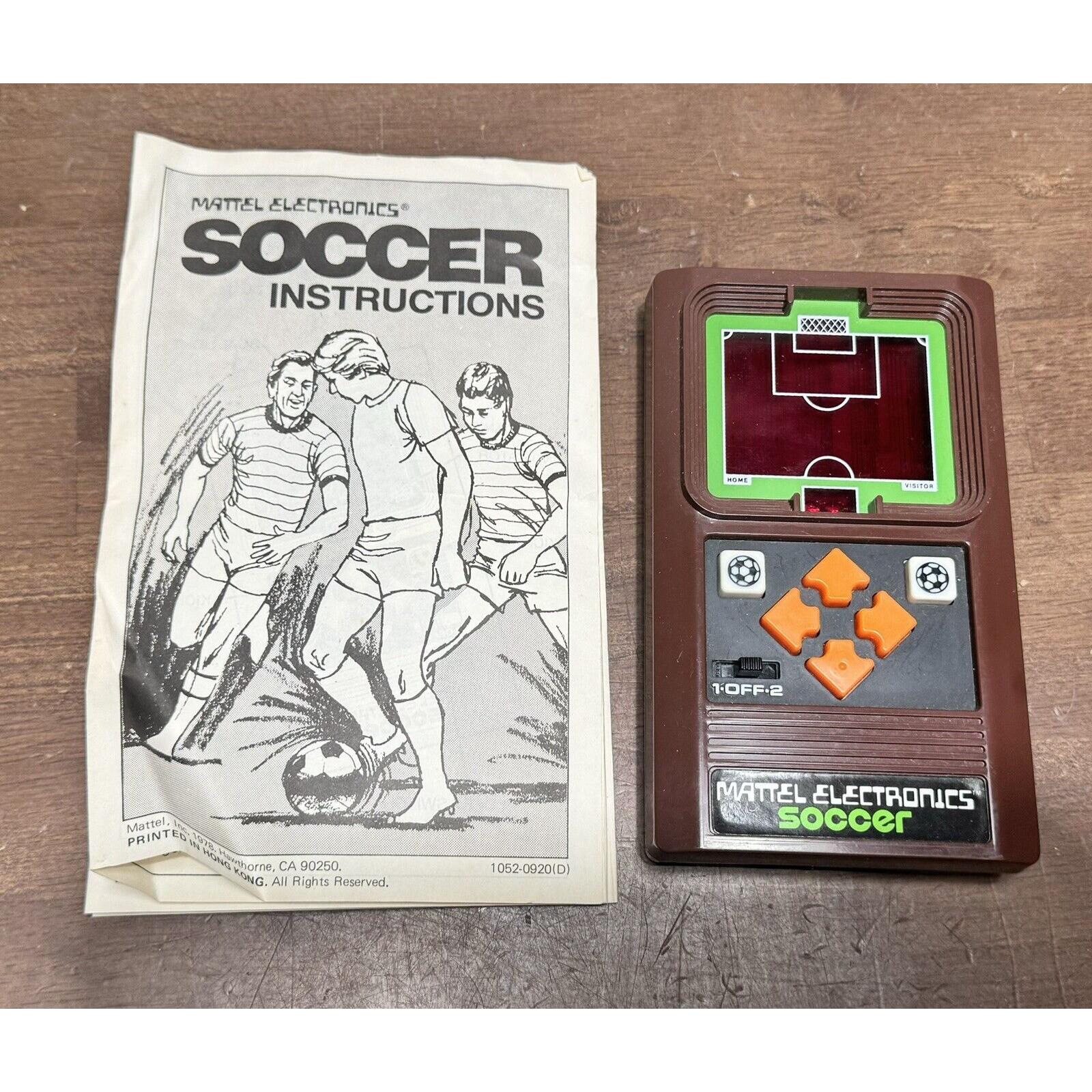 VTG 1978 MATTEL Electronics 'soccer No. 1052' Handheld