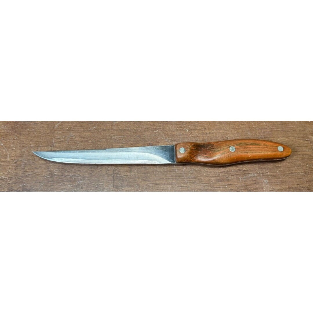 Vintage CUTCO Utility Boning Knife No 21 Brown Wood Handle 3 Etsy