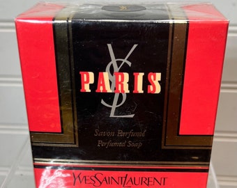 Vintage Paris YSL Perfumed Soap Savon Yves Saint Laurent *Sealed Box* (Lot #2) *Great Gift Idea*