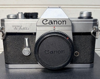 Vtg Canon TLb 35mm SLR Film Camera Body Only w/new Battery Installed *Working*