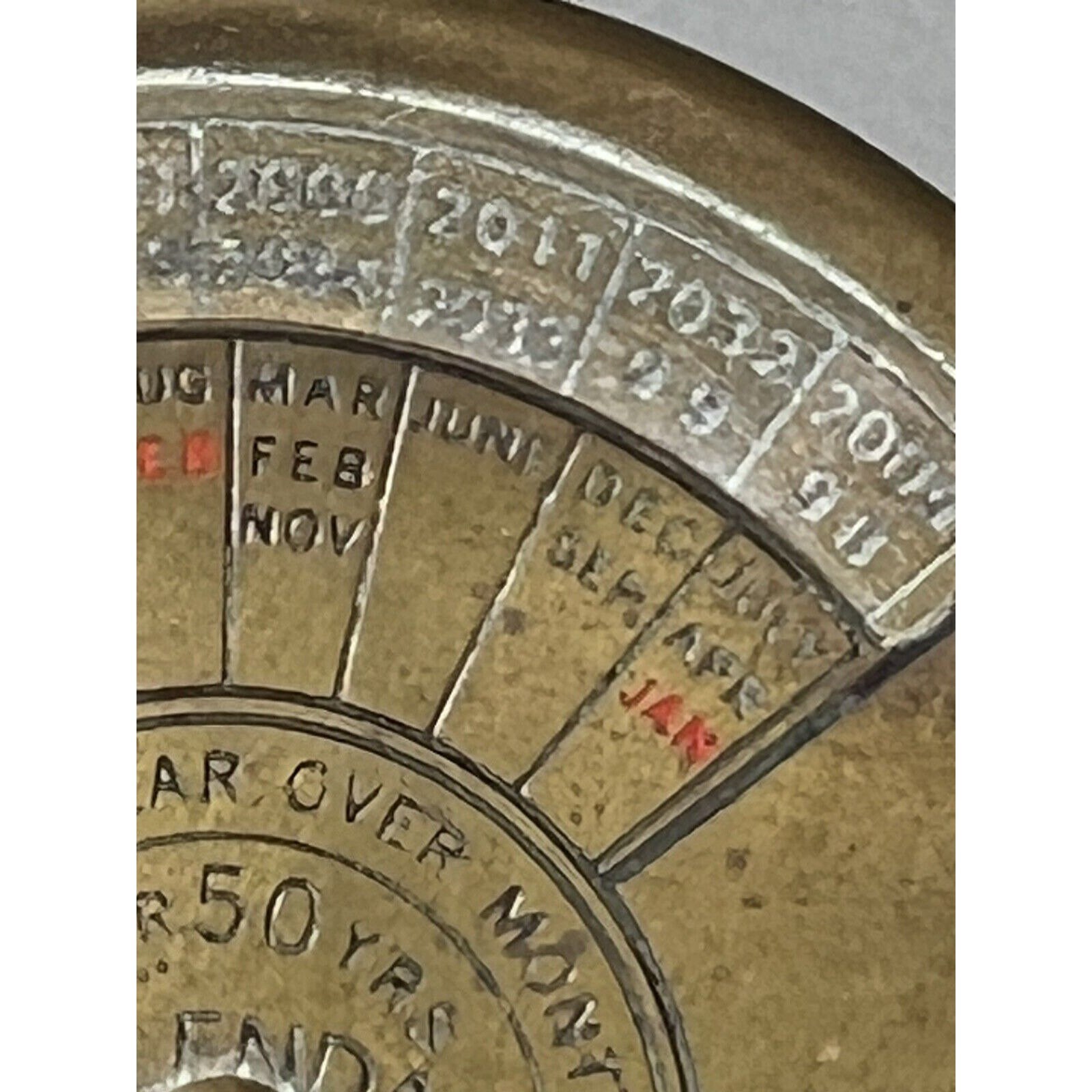 Vintage Brass 50 Year Perpetual Desk Calendar 19852034 Etsy